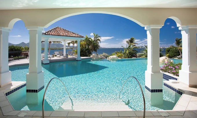 Les Terres Basses Villa | La Salamandre in Terres Basses by Personal Villas - Free-Form Swimming Pool