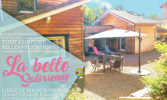 Saulcy-sur-Meurthe Ski Chalet | LA SALIXIENNE Maison d'archi 7 pers ,quartier calme , AXE NANCY-STRASBOURG