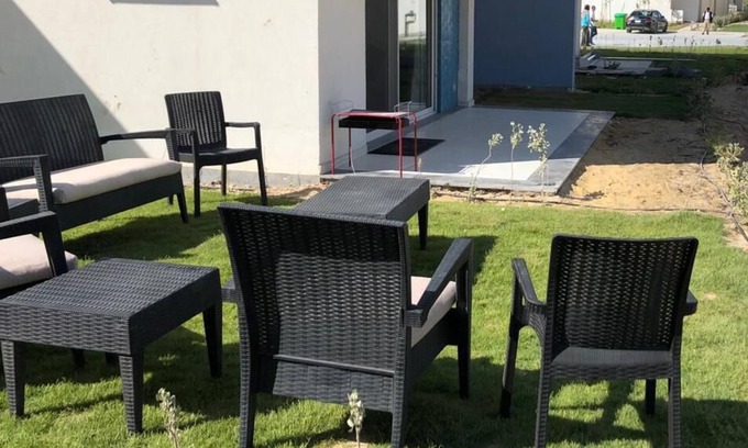 Ad-Dab'ah Ski Chalet | Lagoon view 3 br garden fouka bay TW2AG