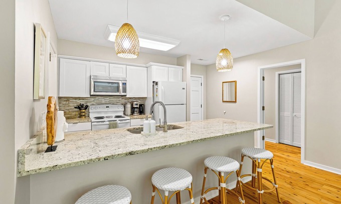 Isle of Palms Villa | Lagoon Villa 34 - Top Floor Serenity! Near Ocean!