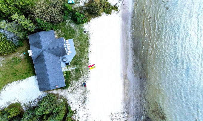 St Ignace House | Lake Michigan Beachfront Home~Near Mackinac Ferry