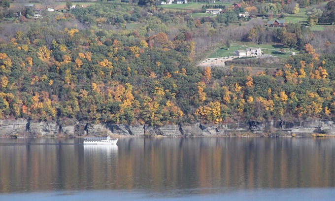 Watkins Glen House | Lake view home on a bluff overlooking Seneca Lake