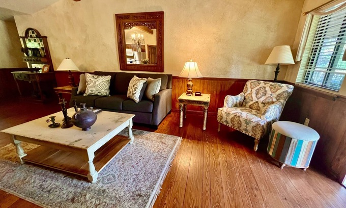 Mount Ida Cottage | Lake view three bedroom, three bath cottage with hot tub overlooking Lake Ouachita. by RedAwning
