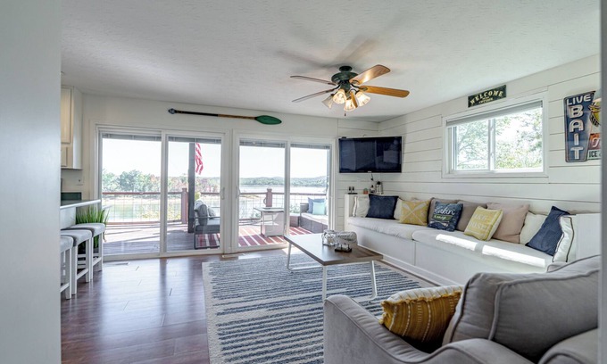 Falls of Rough House | Lakefront 3BR/2BA-Wake Up to Views, Private Master Suite, Deck & Firepits!
