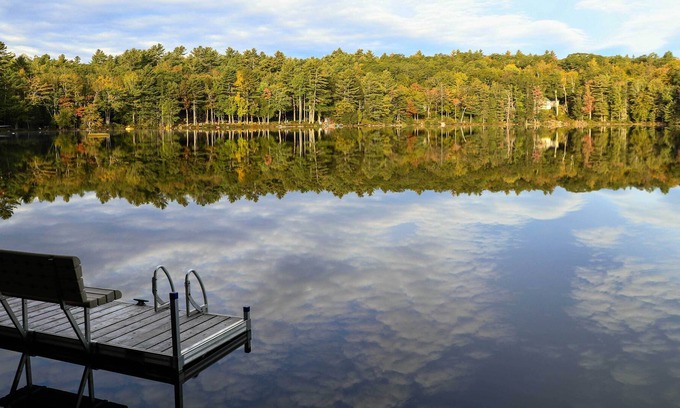 Bucksport House | Lakefront Escape: Boat Dock, Grill, Fire Pit!