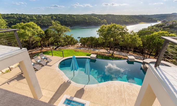 Northshore On Lake Travis House | Lakeside Family Fun: Pool, Private Dock, Deep Water Cove!