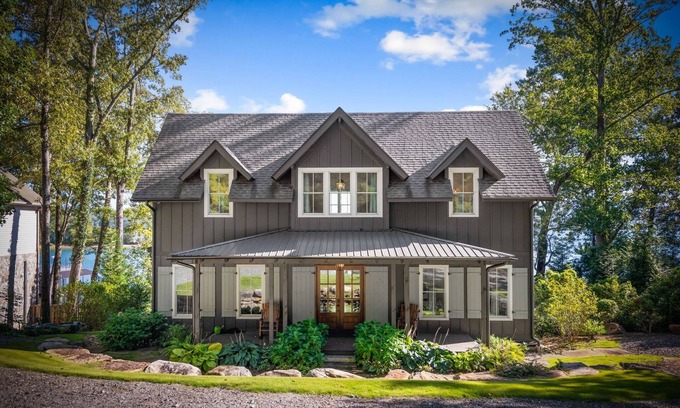 Morganton Cabin | Lakeview Landing -Lakefront, Private Dock, Wood Burning Fireplace