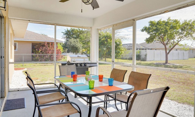 Fort Myers House | Lanai, Grill & Pets Welcome: Cape Coral Home