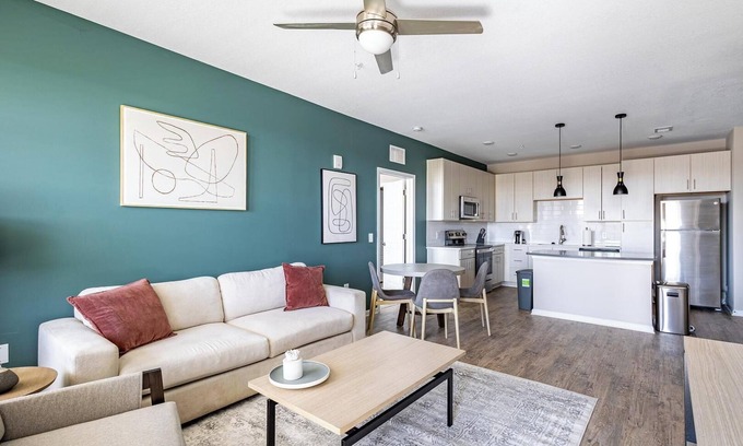 Kenton Apartment | Landing | Chic 2BD, Yoga Studio, Pool