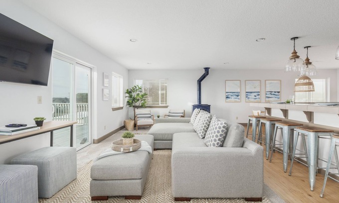 Pacific City House | Large Dog-Friendly Home with Beautiful Ocean Views, Large Decks, and Foosball