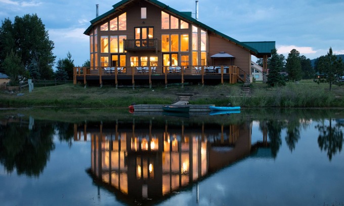 Lake Hatcher Park House | Large Lake Front w/Own Dock and Mountain Views. Sleeps 18 Cert. # VRP-24-0221