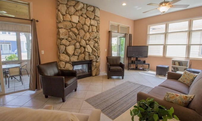 Michigan City House | Large living space perfect for multiple families