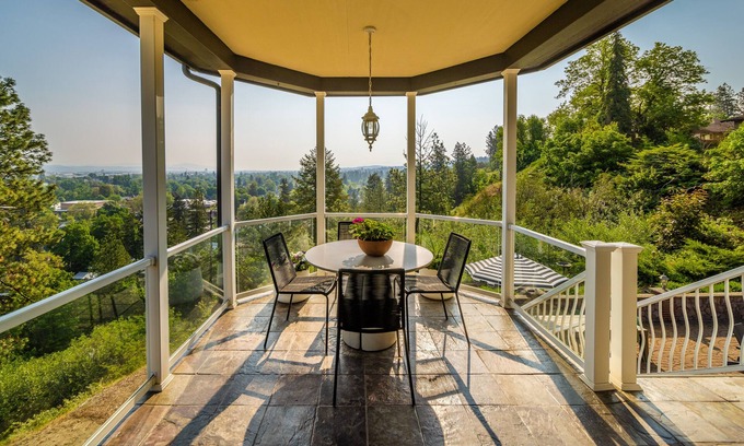 East Central House | Large luxury home! Views! Hot tub! Game room! EV charger! Pool table! Grill!