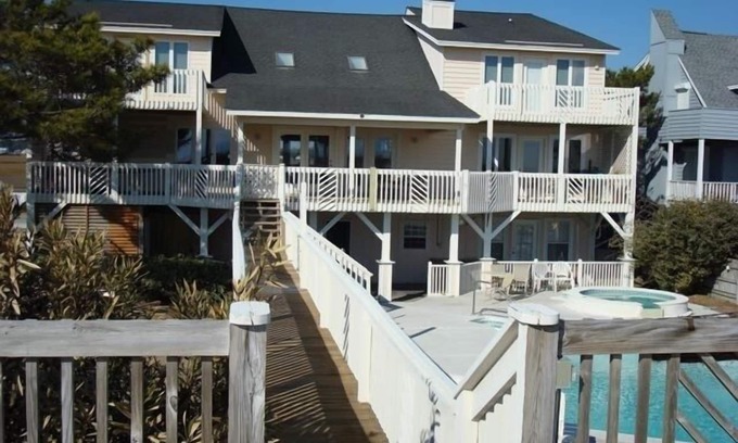 Ocean Isle Beach House | Large Oceanfront Home in Private Community with Private Pool