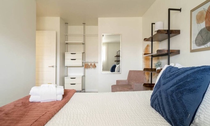Kitchener Apartment | Large private deck near downtown