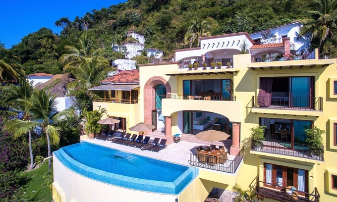 Conchas Chinas Villa | Large private luxury villa with stunning views at upper side of Conchas Chinas