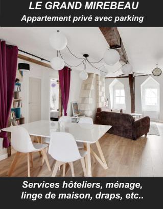 Bourges Apartment | Le Grand Mirebeau - Parking privé