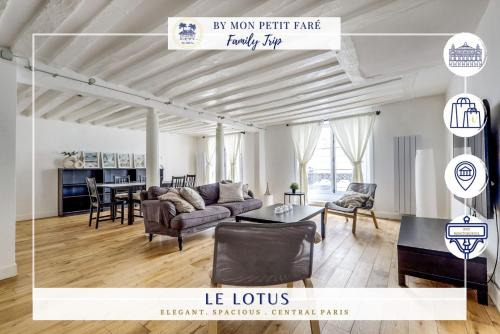 Gaillon Apartment | Le Lotus - Spacious & Central - Opéra