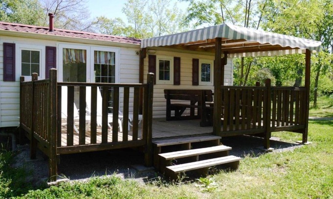 Lezan House | LE MAS DES CHENES Mobile Home 4 people A