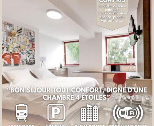 Cholet Apartment | Le Nénuphar - Parking, Hyper-Centre, 500m Gare