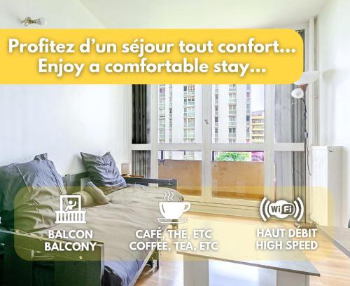 Aubervilliers Apartment | Le Petit Auber & son balcon, à 2 pas de Paris