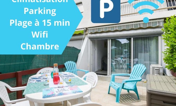 La Petite Motte Apartment | Le Westy, terrasse, climatisation, chambre