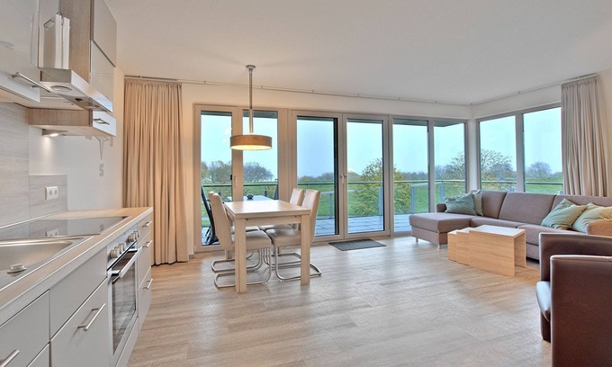 Krautsand Apartment | Lee Apartment D3 R3 with panoramic view - Ferien auf Krautsand GmbH