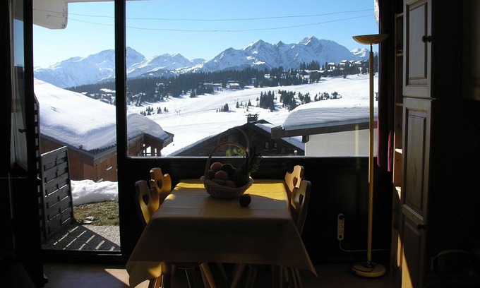 Les Saisies Apartment | Les Saisies - Spacious Savoyard studio - south-facing terrace