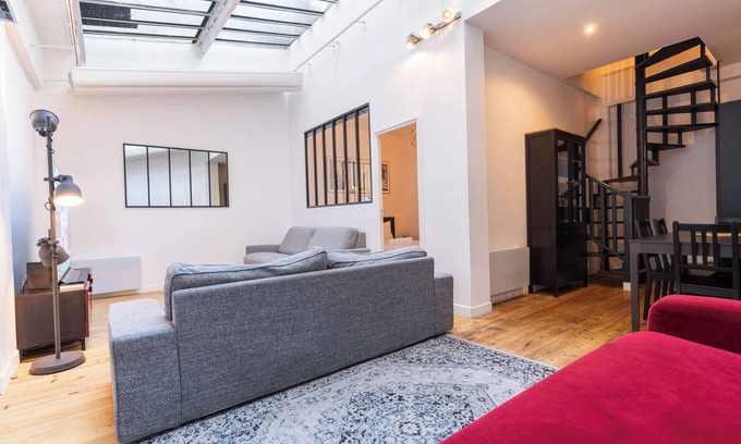 Quartier de la Roquette Apartment | Loft House 3 BR Bastille, Marais AC by LCC Agency