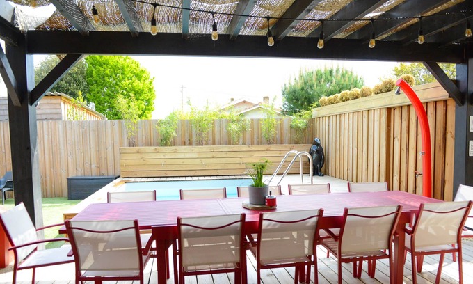 Audenge House | Loft les 3 Eaux, Piscine et SPA à 2 pas du Bassin