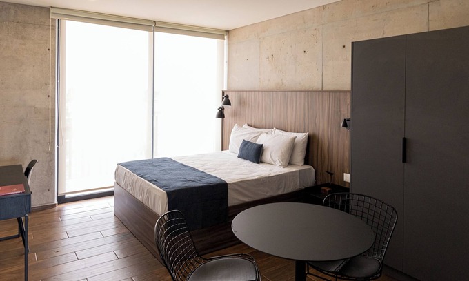 Providencia Apartment | Loft with Balcony and Rooftop Restaurant | Lapso at Asís