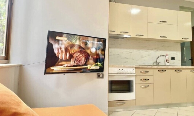 Golem Apartment | Lovely 2-bedroom flat with *free parking *Pool * sandy beach