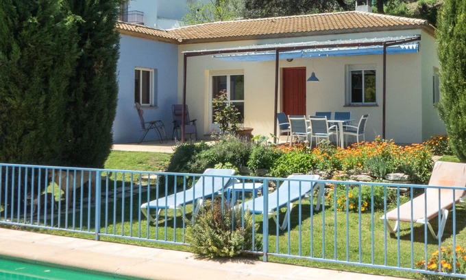 Ronda Cottage | Lovely 3 bedroom cottage in quiet valley, organic gardens, private fenced pool