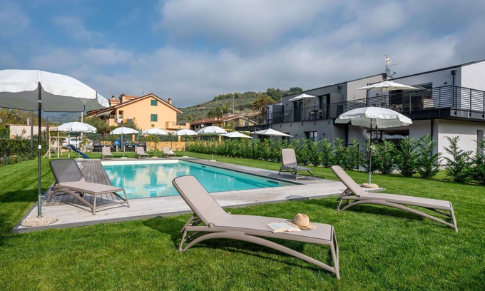Caramagna Ligure Apartment | Lovely apartment for 6 people with A/C, WIFI, pool, TV, terrace and pets allowed