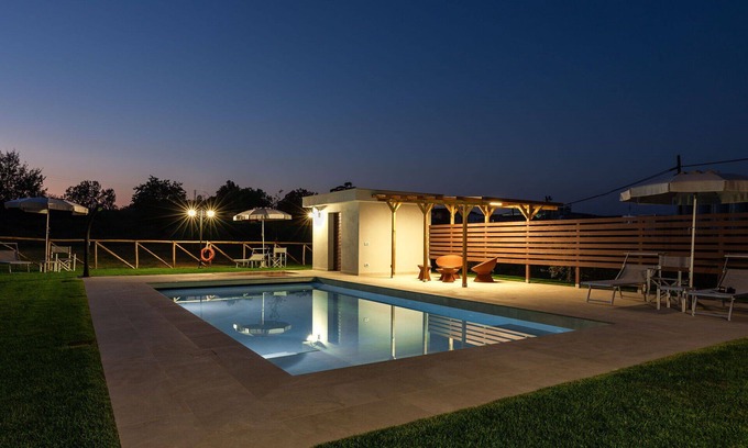 Larciano House | Lovely apartment in villa for 4 guests with WIFI, pool, A/C, TV, panoramic view and parking