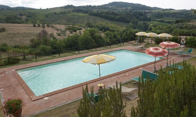 San Gimignano Apartment | Lovely apartment for 4 guests with A/C, WIFI, pool, pets allowed and panoramic view