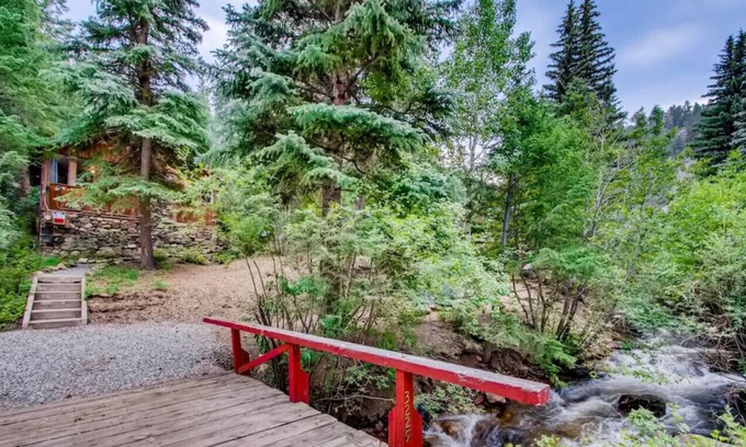 Idaho Springs Cabin | Lovely Rustic Creekside Cabin - Right on the Water & Pet Friendly!