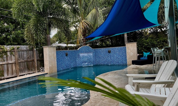 Delray Beach House | Lux Exec 4/3.5- HTD Pool. Walk everywhere- 3 blocks off "The Ave". Best loc!