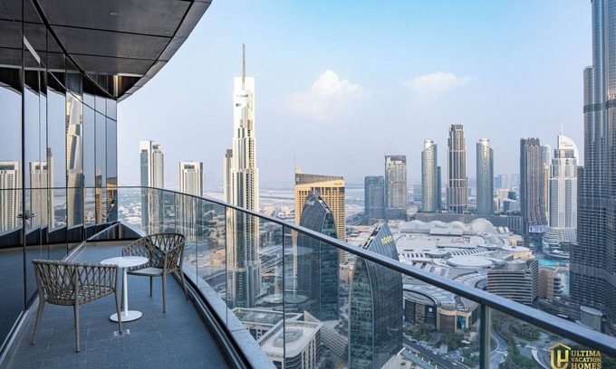 Trade Center Apartment | Luxurious 5BR-Burj View-The Address sky view