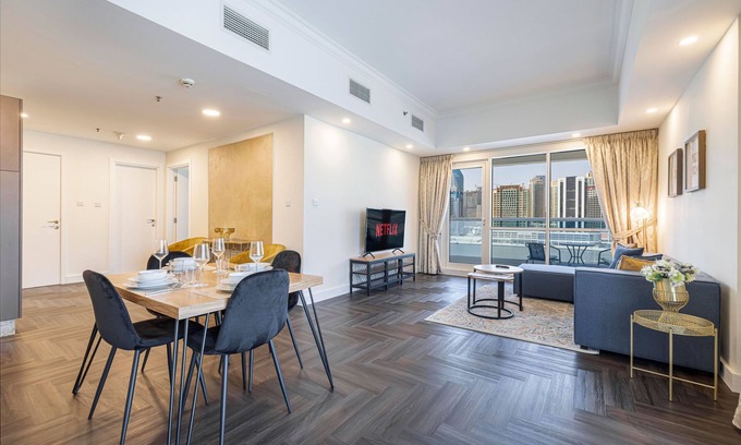 Business Bay Apartment | Luxurious And Stylish 1br With Amazing City Views