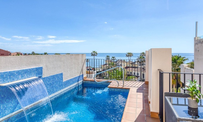 New Golden Mile Apartment | Luxurious beachfront penthouse with private pool, WiFi, air conditioning, parking