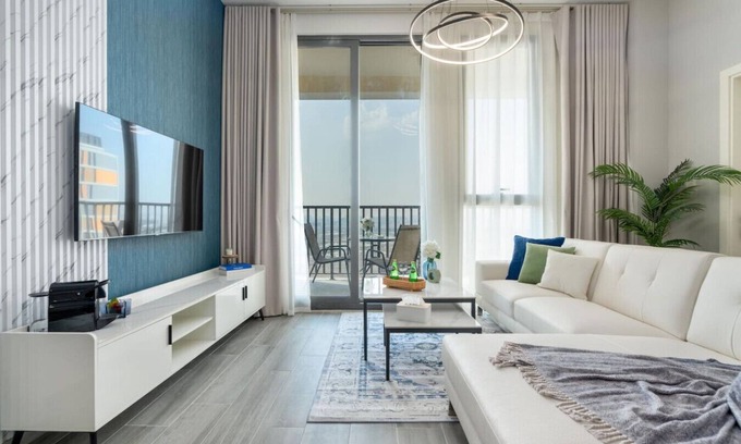 Dubai Production City Apartment | Luxurious City Retreat 2BR Apt with Stunning Views