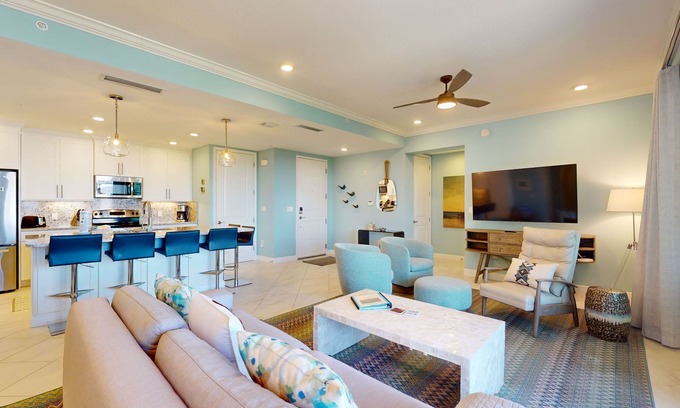 Whitney Beach Condo | Luxurious home with AC, Wifi, resort style amenities and close to Gulf beaches