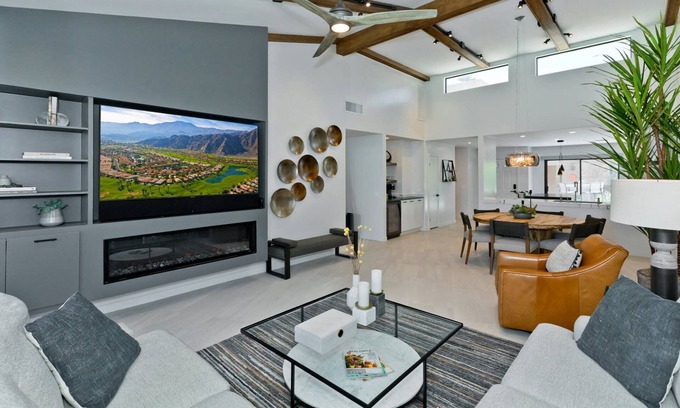 Palm Desert Condo | Luxurious Retreat with Designer Touches | North-Facing Back Patio | Pool and Spa Access