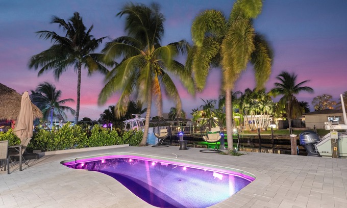 Garden Isles House | Luxurious Waterfront Ocean Access Heated PoolnWD Wifi 75Ft Dock Bring Your Boat