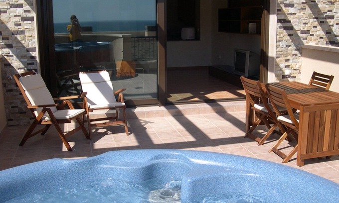 Els Arenals del Sol House | Luxury 2-storey townhouse facing the best beach. Private outdoor SPA.