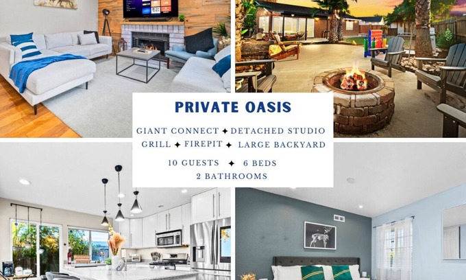 Mira Mesa House | Luxury 4-bedroom in terrific San Diego with Detached Studio &Backyard Oasis