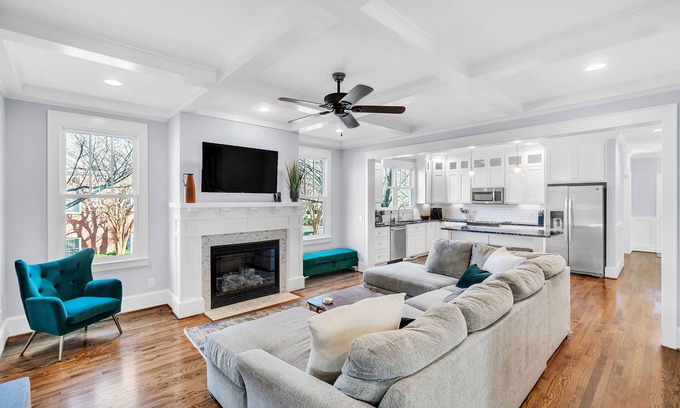 Greenville Downtown House | Luxury 4BR in Historic District, Walk to Downtown
