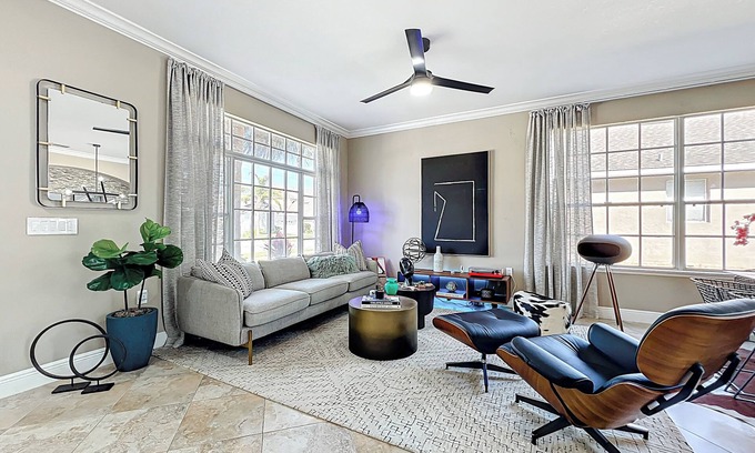 Southeast Orlando House | Luxury 5-bedroom, 3.5 Bathroom House with Private Pool, Patio & Gated Community!