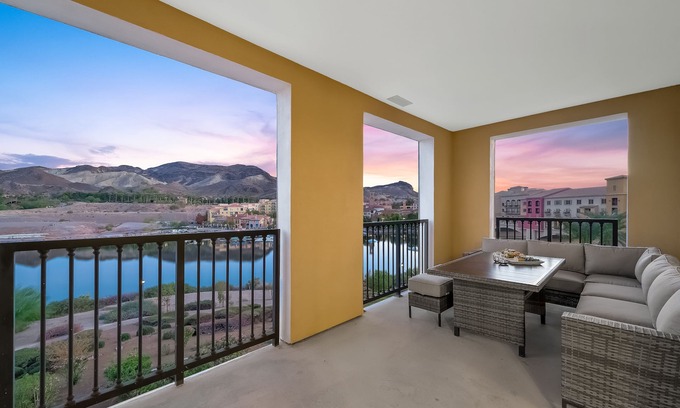 Lake Las Vegas Condo | Luxury and Elegance! Panoramic views of Lake